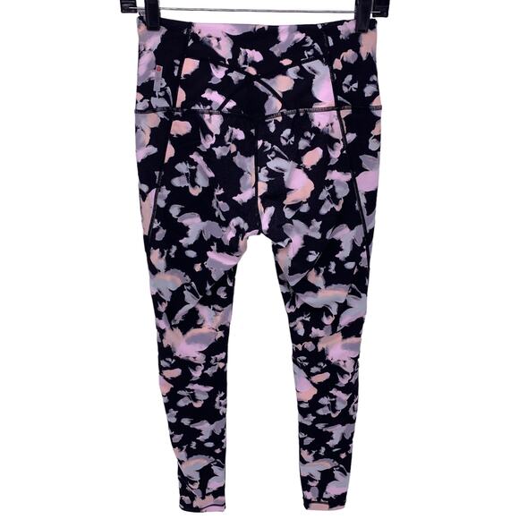 Zella Black Floral Leggings Womens Size Small - Picture 2 of 7